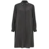 McQ Alexander McQueen Women's Long Sleeve Volume Shirt Dress - Charcoal - Image 1