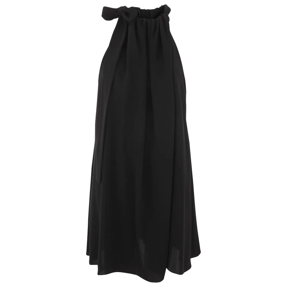 McQ Alexander McQueen Women's A Line Drape Dress - Black Image 1