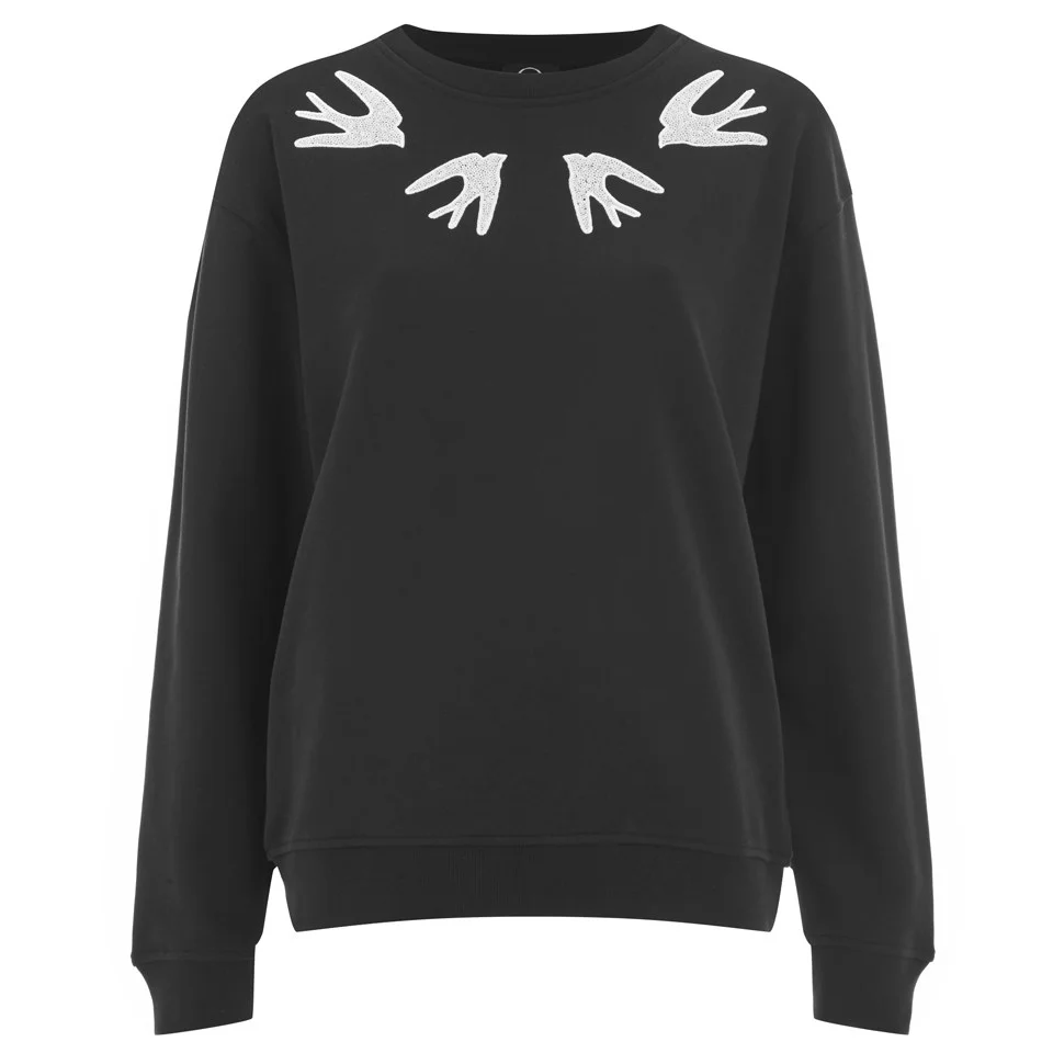 McQ Alexander McQueen Women's Multi Swallow Sweatshirt - Darkest Black Image 1