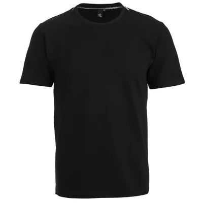 McQ Alexander McQueen Men's Zip Neck Lux T-Shirt - Darkest Black