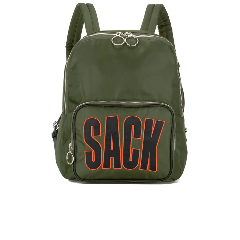 House of Holland Women's Sack Backpack - Green Image 1