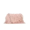 House of Holland Women's Fur Clutch Chain Bag - Pink - Image 1