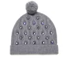 Markus Lupfer Women's Cable Knitted Jewel Beanie Hat - Grey - Image 1