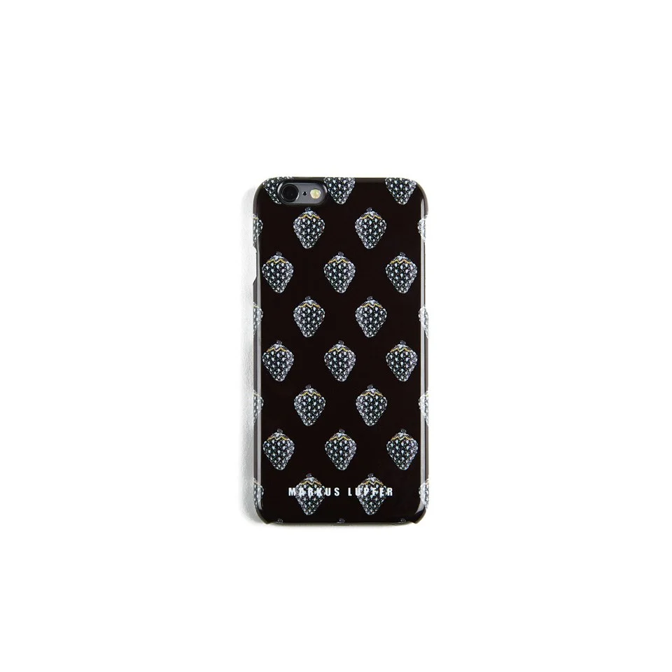 Markus Lupfer Women's Jewel Strawberry Print iPhone 6 Case - Black Image 1