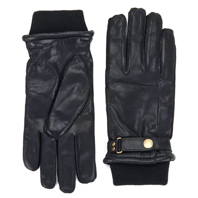 Paul Smith Accessories Men's Leather Gloves with Cuff - Black