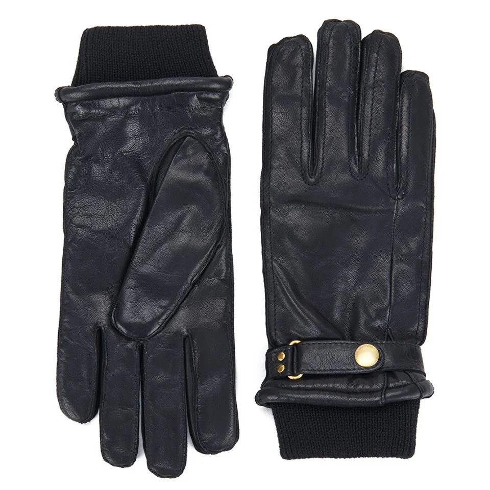 Paul Smith Accessories Men's Leather Gloves with Cuff - Black Image 1