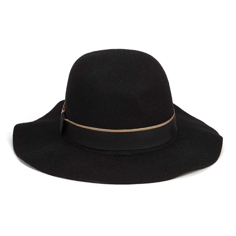 Christys' London Womens Lola Floppy Brim Hat - Black Image 1