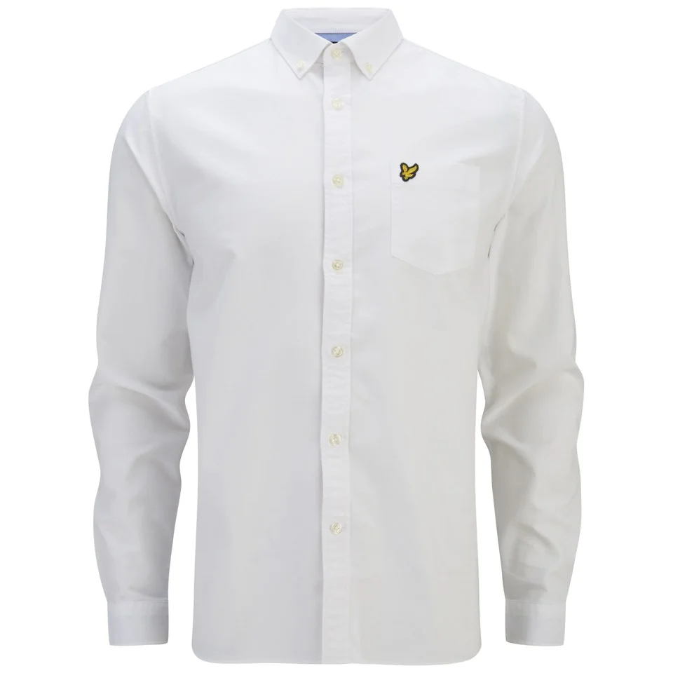 Lyle & Scott Vintage Men's Long Sleeve Oxford Shirt - White Image 1