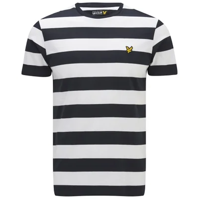 Lyle & Scott Vintage Men's Block Stripe T-Shirt - New Navy