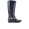 MICHAEL MICHAEL KORS Women's Fulton Harness Tall Rubber Rain Boots - Navy - Image 1