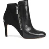 MICHAEL MICHAEL KORS Women's Clara Leather Heeled Ankle Boots - Black - Image 1