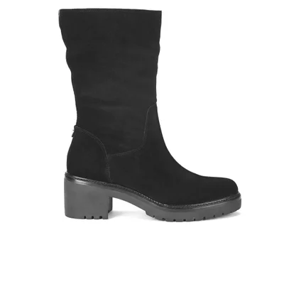 MICHAEL MICHAEL KORS Women's Whitaker Suede Cleated Sole Mid Boots - Black