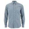 Knutsford x Tripl Stitched Men's Long Sleeve Oxford Shirt - Slate Blue - Image 1
