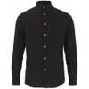 Knutsford x Tripl Stitched Men's Long Sleeve Woven Pique Shirt - Black - Image 1