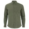 Knutsford x Tripl Stitched Men's Long Sleeve Woven Pique Shirt - Khaki - Image 1