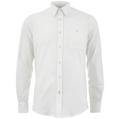 Knutsford x Tripl Stitched Men's Long Sleeve Oxford Shirt - Cream