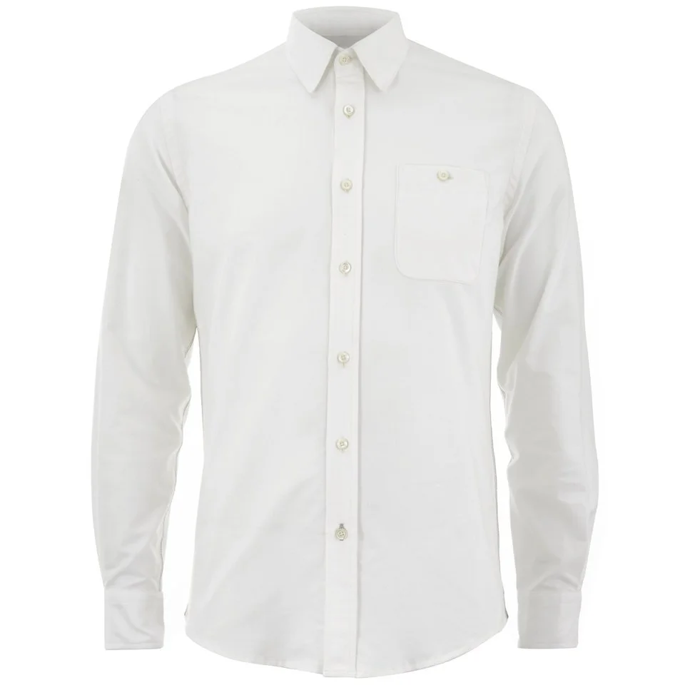 Knutsford x Tripl Stitched Men's Long Sleeve Oxford Shirt - Cream Image 1