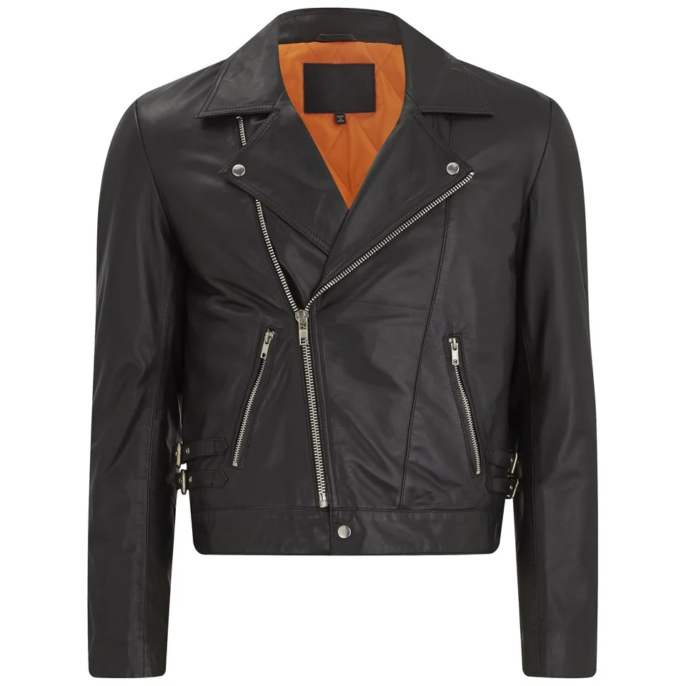 McQ Alexander McQueen Men's Smith Biker Jacket - Darkest Black Image 1