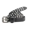 Maison Scotch Women's Medium Width Real Leather Belt with Studs - Black - Image 1