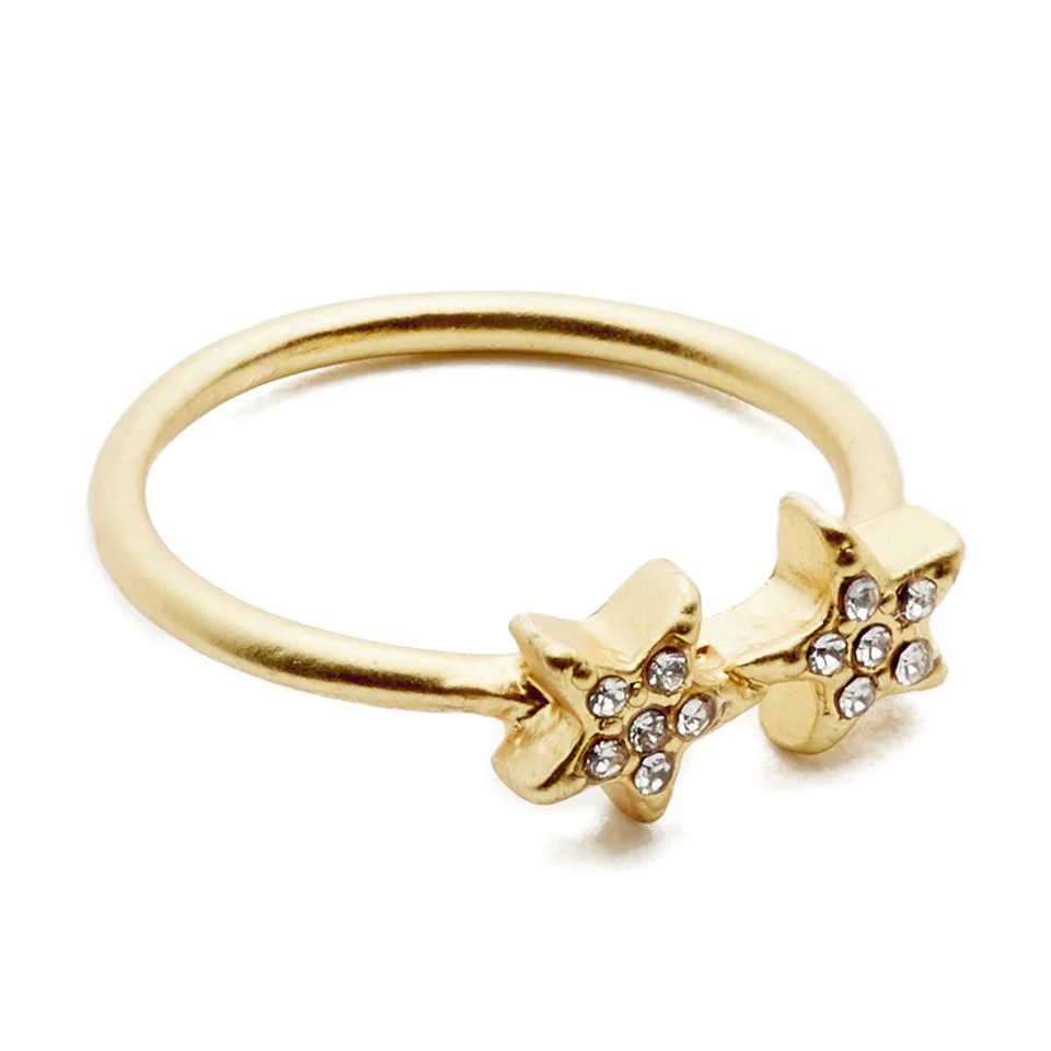 Maison Scotch Women's Statement Star Ring - Gold Image 1