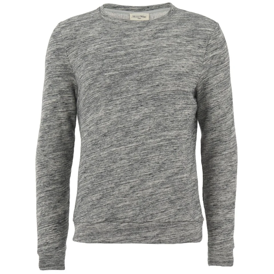 American Vintage Men's Brushed Fleece Sweater - Grey Image 1