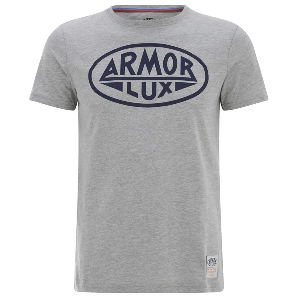 Armor Lux Men's Printed T-Shirt - Grey Image 1