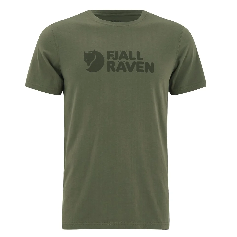 Fjallraven Men's Logo T-Shirt - Green Image 1
