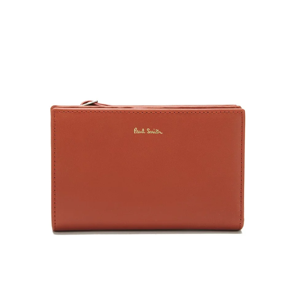Paul Smith Accessories Women's Leather French Wallet - Orange Image 1