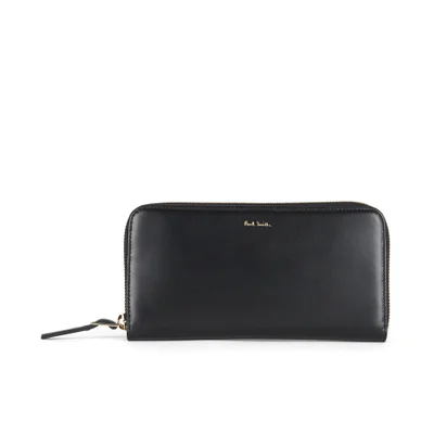 Paul Smith Accessories Women's Leather Zip Around Wallet - Black