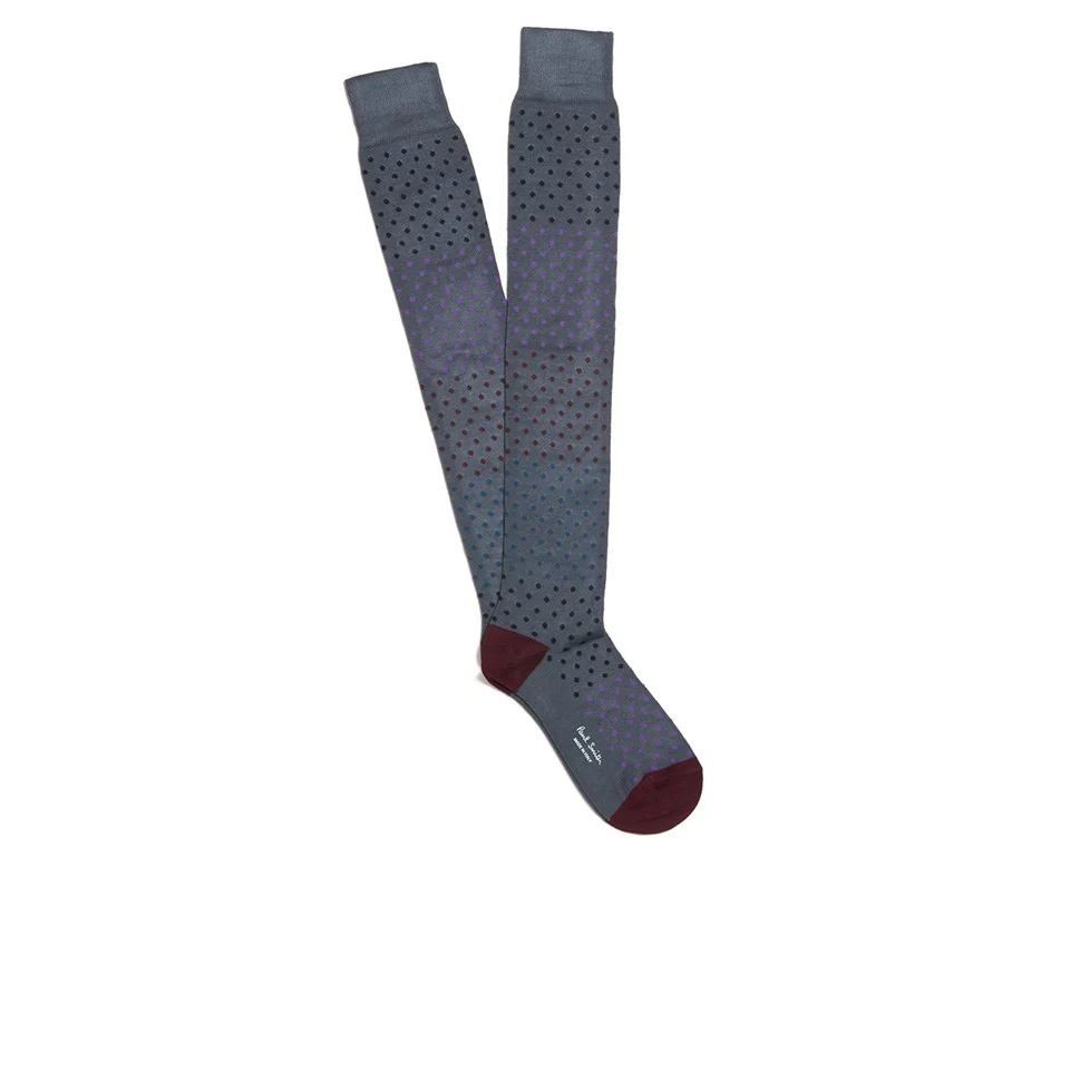 Paul Smith Accessories Women's Long Spot Knee Socks - Navy Image 1