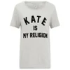 Eleven Paris Women's Kate Slogan T-Shirt - Melange Light Grey - Image 1