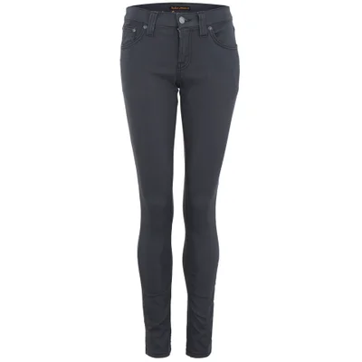 Nudie Jeans Women's Tight Long John Denim Jeans - Moog Grey