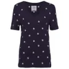 Zoe Karssen Women's All Over Star Print Knitted V-Neck T-Shirt - Eclipse - Image 1