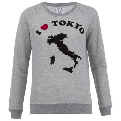 Zoe Karssen Women's I Love Tokyo Sweatshirt - Grey