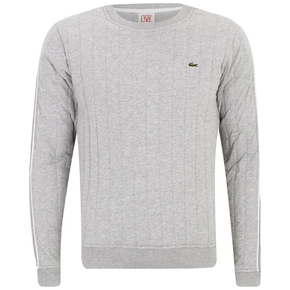 Lacoste Live Men's Pinstripe Sweatshirt - Grey Image 1
