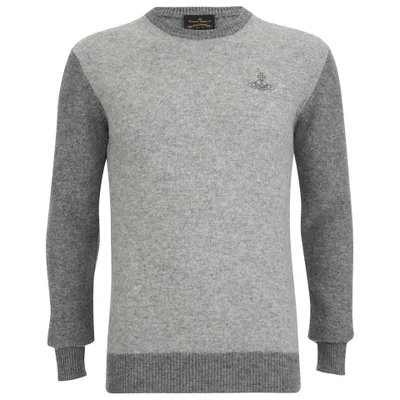 Vivienne Westwood Anglomania Men's Classic Round Neck Knitted Jumper - Grey