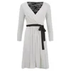 Diane von Furstenberg Women's Seduction Wrap Dress - Ivory/Black - Image 1