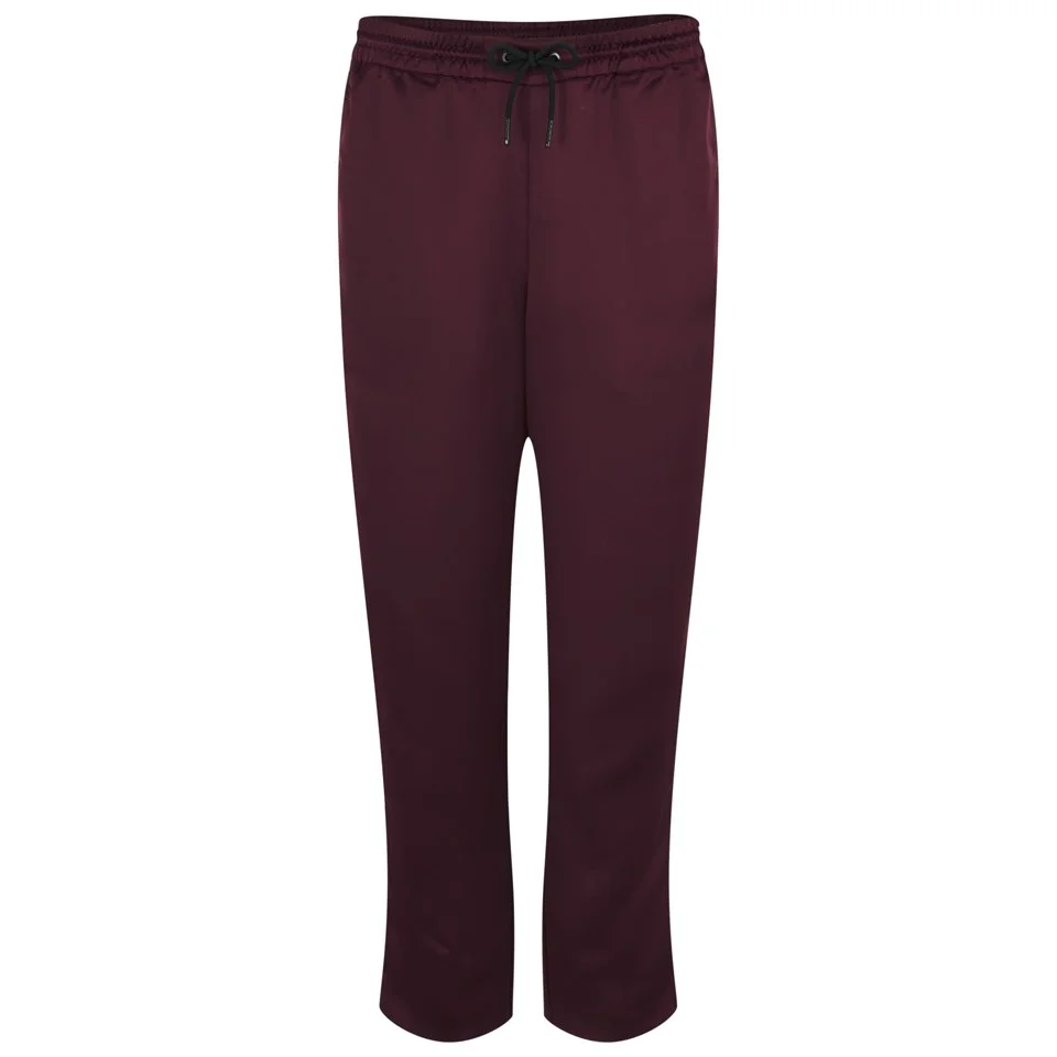 T by Alexander Wang Women's Poly Satin Trackpants with Elastic Waistband - Garnet Image 1