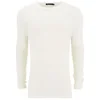 T by Alexander Wang Men's Slub Rayon Silk Long Sleeve T-Shirt - Ivory - Image 1
