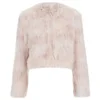 REDValentino Women's Cropped Faux Fur Jacket - Nudo - Image 1