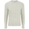 Edwin Men's Shackle Wool Cable Knitted Jumper - Ecru - Image 1