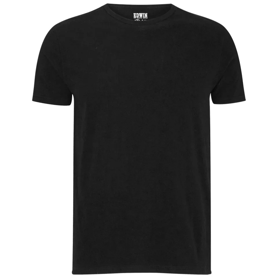 Edwin Men's Double Pack Crew Neck T-Shirt - Black Image 1