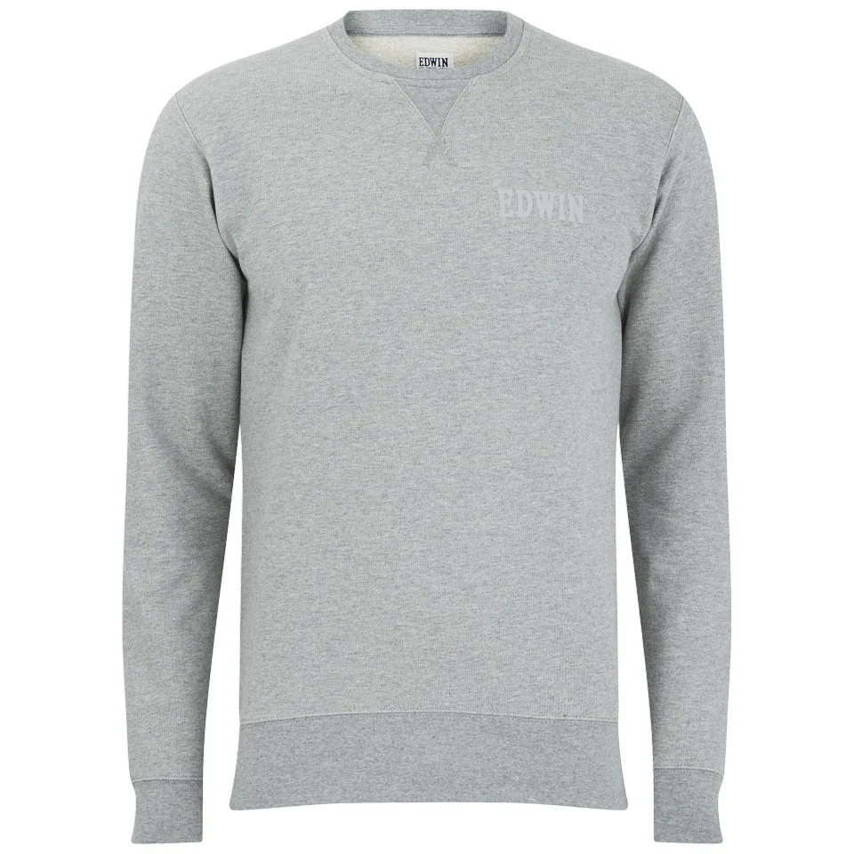 Edwin Men's Classic Logo Sweater - Grey Image 1