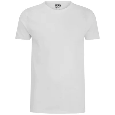 Edwin Men's Double Pack Crew Neck T-Shirt - White