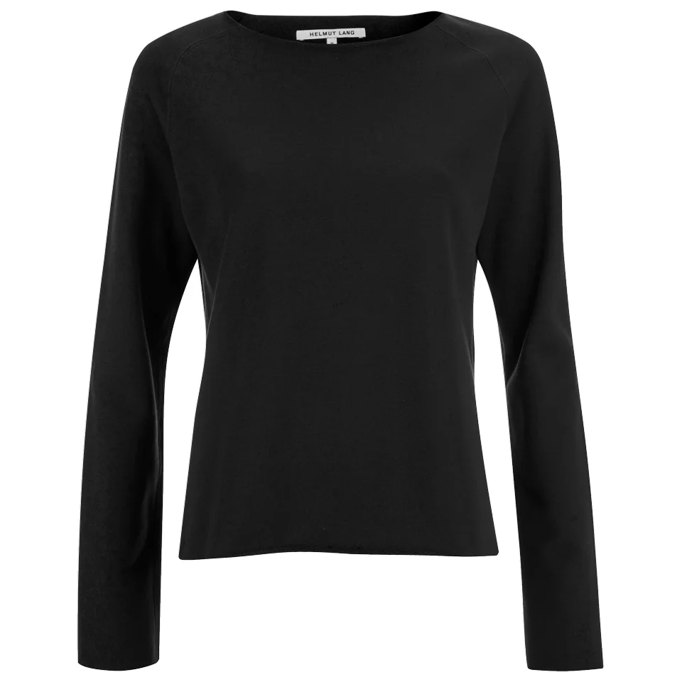 Helmut Lang Women's Raw Raglan Sweatshirt - Black Image 1