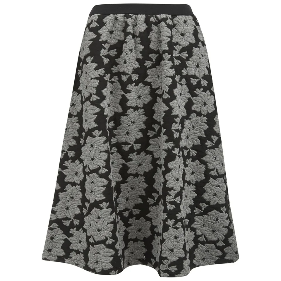 French Connection Women's Acid Lily Jacquard Skirt - Grey Image 1