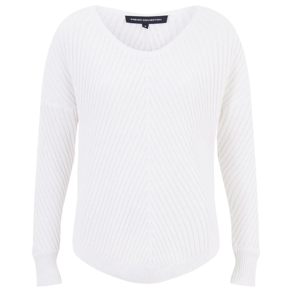 French Connection Women's Winter Mozart Dropped Jumper - Winter White Image 1
