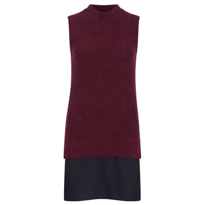 French Connection Women's Hendy Jumper Dress - Runaway Red/Black