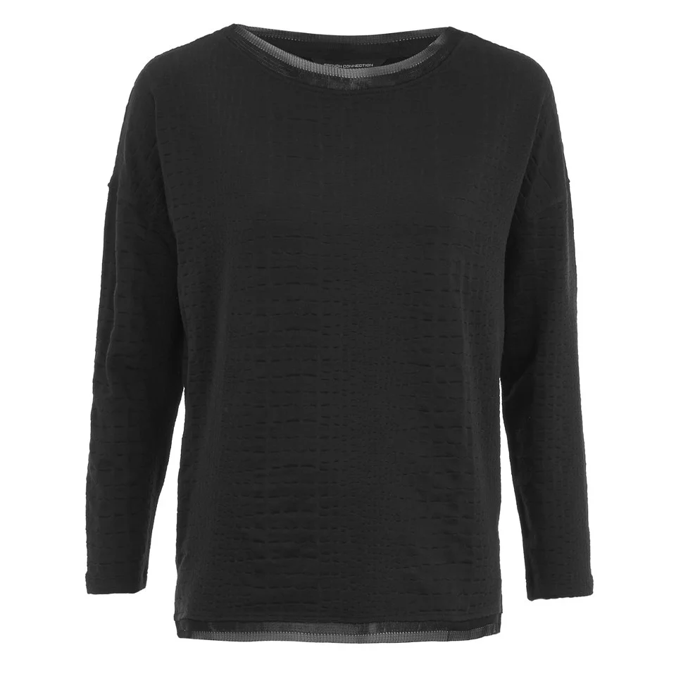 French Connection Women's Winter Snake Top - Black Image 1