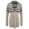 French Connection Women's Fran Fair Isle Oversized Cardigan - Oatmeal Multi - Image 1